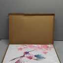 Large Framed Birds Canvas Wall Art,Set of 2 Hummingbird Watercolor Prints,Playful Hummingbirds Amidst Flowers Nature Landscape Wall Art for Country Style Home Decor Or Pink Bedroom(16"x24"inch)