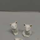 2 Pcs Toilet Bolt Caps Cat Shape Toilet Screw Cover Caps Cute White Toilet Bolt Covers Decorative for Easy installation Replacement Parts Decorative Bathroom Accessory