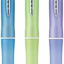 PILOT Dr. Grip Frosted Refillable & Retractable Ballpoint Pen, Medium Point, Black Ink, 3-Pack - Ideal for School, Journaling & Office Writing