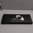 LANGTU Membrane Gaming Keyboard, Rainbow LED Backlit Quiet Keyboard for Office, USB Wired All-Metal Panel 25 Keys Anti-ghosting Computer Keyboard 104 Keys - L1 White/Silver