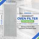 Downdraft Stovetop Filter Replacement for 71002111 Jenn Air Filter Downdraft 15.6 x 6.4 - Range Oven Filter Fits Into Jennair Downdraft Filter Vent and Protects the Stove Fan (2-Pack)