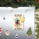 Magnetic Picture Frames - Mother's day Gift - BEE POSITIVE - Daily Motivation Gift - Positive Appreciation Decor - Encouragement Gifts for Women - Magnetic Frames for Refrigerator, Locker & More