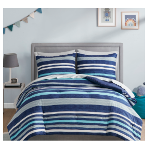 Moonbeams Twin Comforter Set - 7 Piece Rugby Stripes