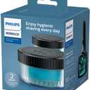 Philips Norelco Quick Clean Pod Cartridge, Easy Cleaning of Your Electric Shaver, Alcohol Free and Skin Friendly Formula, 2 Pack, Model CC12/52