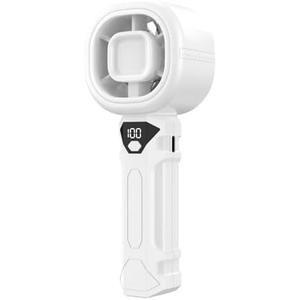 Portable Handheld Turbo Fan, Personal Mini Fans with Digital Display, 3 Wind Speeds, 3000mAh Battery USB Rechargeable Hand Held Fans for Makeup, Home, Office, Travel, Outdoor Gift for Women Men(White), Set of 2