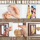 Christmas Gifts Gift for Grandma Nana Gifts for Christmas from Grandkids Granddaughter Grandson Grandma Picture Frame Rotating Grandkids Picture Frame for 4x6 Photo Gigi Gift for Grandmother Nana (A3.Brown-Nana)