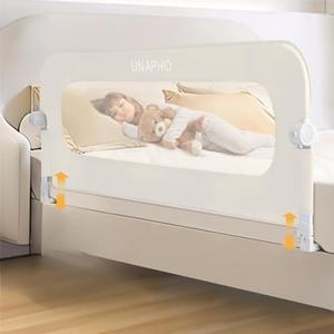 UNAPHO Bed Rails for Toddler,Adjustable Height Bed Rail Bed Rail Guards