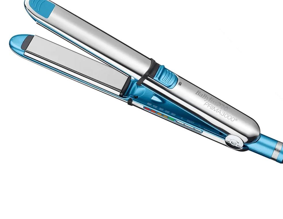 Nano Titanium Prima Ionic Hair Straightener – Professional Flat Iron & Curling Iron in One for Stylists, Pro Styling Hair Tool