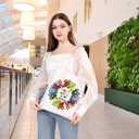 BDWPSS Cancer Awareness Gift Cancer Fighter Gift Fight Cancer In Colors Tote Bag Cancer Support Gift Hope Ribbon Gift