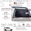 XL/Car Side Window Shades for SUV (9 Sizes/2 Pack). Breathable Stretchy Mesh for Sun, Heat & Privacy Protection, Blocks 96% UVA, Baby/Camping Bug Windows Screens Full Covers | Qualizzi