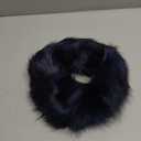 RANOME Faux Fur Headband for Women Elastic Fuzzy Thick Earmuffs Winter Headwrap Ear Muffs Furry Ear Warmers Cold Weather (Navy Blue)
