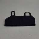 Hugcurve Adjustable Sports Bra Square Neck Wireless Padded Yoga Workout Tops (Large, Twilight Blue)