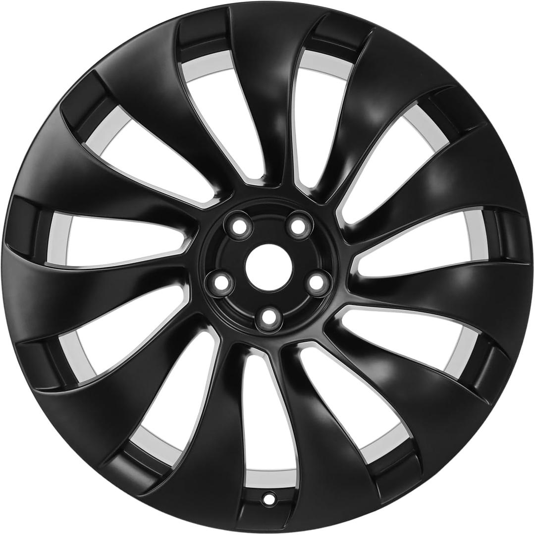 21" 21x10.5 Inch New Rear Wheel Rim Compatible with Tesla Model Y 2020 2021 2022 2023 2024, Black Alloy Rim OEM Direct Replacement Rims, 118822700B