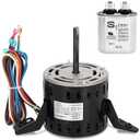 5KCP39GGV567DS Furnace Blower Motor 1/3 HP 115V 1075 RPM Replacement for Genteq 5KCP39HGP968BS 5KCP39JGV218AS HC41TE113, Include 7.5 uF/370V Capacitor