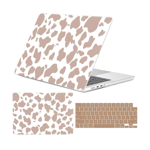 Compatible with MacBook Air 13.6 inch Case 2022-2025 Release M4 A3240 M3 A3113 M2 A2681,Sturdy Protective Laptop Hard Shell &Keyboard Cover for MacBook Air 13 inch Case（Brown Cow）