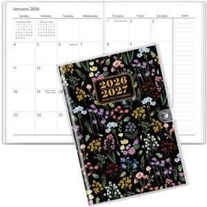 SKYDUE B5 Monthly Planner 2026-2027, 2 Year Calendar Planner from January 2026 to December 2027, 7"x 10" Organizational Planner for Office, School & Personal Use