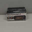Elite Gourmet 2-Slice Toaster Oven Aluminum,Glass,Plastic Black