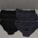 Hanes Girls' Big Moves Breathable Stretch Tween Underwear (14, Black/Grey)