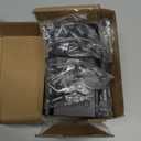 6 Pack Black Door Hinges 4 Inch, Exterior Door Hinges with Square & 5/8" Radius, Removable Pin, Perfect for Heavy-Duty Front & Back Door, Antirust & No Squeaks