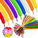 ASIYUHY 260 long balloons 100 Pack Twisting Animal Balloons Assorted Color Thickening Latex Modeling Long Magic Balloons for Animal Shape Birthday Weddings Christmas Party Decoration