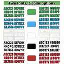 3" Boat Registration Numbers and Letters Sticker A-Z Letters & 0-9 Numbers Custom Personalized DIY for Boats & Personal Watercraft Pack of 4 Sets Black