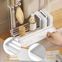 Stainless Steel Sink Caddy with High Brush Holder, Rustproof Sponge Holder & Soap Dispenser for Kitchen Countertop – Kitchen Organizers & Storage