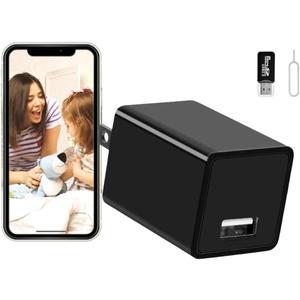 Mini Spy Camera Hidden Detection in USB Charger - HD 1080P Wireless WiFi Nanny Cam, Indoor Home Security Camera with APP Remote Viewing, Motion Detection Alert for Baby/Pet Monitoring