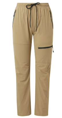 Tallemon Womens Hiking Pants - 30 Inseam Lightweight Quick Dry Cargo Joggers Outdoor Travel Athletic UPF50+ 4 Pockets 30" Khaki Large