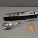 2 Pcs Stainless Steel Cooking Spoons Set, Solid & Slotted Metal Serving Spoons, Heavy Duty Sturdy Large Soup Ladle, High Heat Resistant Kitchen Cooking Utensils for Mixing, Stirring, Easy to Clean