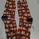 Cute Novelty Crew Socks, Funny Athletic Crazy Dress Socks Gift For Men Women (One Size, Bookshelf)