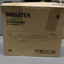 MEGATEK Region-Free HDMI DVD Player for TV, Compact CD/DVD Player for Smart TV, USB Port, Plays All Region DVDs & Multi Formats, Metal Housing, HDMI/RCA Cables & Remote Included