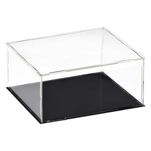 uxcell Acrylic Clear Display Case Box Dustproof Protection Showcase Cube Collectibles Show Box 9.8x7.9x3.9inch