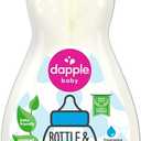 DAPPLE Baby Bottle and Dish Liquid, Fragrance Free Dish Soap, Sulfate-Free, Hypoallergenic, 16.9 Fluid Ounces