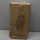 Ruolan Plastic Owl,Brid Owl with Flashing Eyes&Frightening Sound for Garden Yard Outdoor