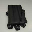 Airplane Foot Hammock, No Collapse Foot Rest for Plane Travel with Extended Adjustment Strap, Portable Desk Foot Hammock with Thickened Foam, Foot Sling Travel Essentials to Relax Your Feet (1 Pc Black)