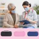 Hard Stethoscope Case for 3M Littmann Classic III, Lightweight II S.E, MDF Acoustica Stethoscope, Stethoscopes Carrying Case with Mesh Bag for Nurse Accessories Gauze Penlights Cotton Swabs (Pink)