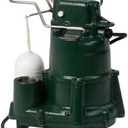 Zoeller M98 Flow-Mate Sump Pump - 1/2 HP - Cast Iron - LED Power Plug - High Flow - Vortex Impeller - Stainless Steel Hardware - Factory Tested and Float Operated - Submersible Sump Pump - 115V - Amazon.com