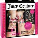 Make it Real - Juicy Couture Pink and Precious Bracelets - DIY Charm Bracelet Kit with Beads for Tween Jewelry Making - Jewelry Making Kit for Girls