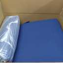 idee-home Outdoor Chair Cushions Set of 4, Thick 19" x 19" x 3" Outdoor Seat Cushions Patio Furniture Waterproof with Ties, Dining Pads (Dark Cerulean)