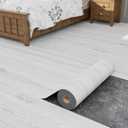Oxdigi Peel and Stick Vinyl Flooring Roll 23"x 393"/64 Sq.Ft, Thicken Self Adhesive Vinyl Floor Tiles Wood Plank Flooring Waterproof Wear-resistant for any Room, Easy DIY Floor Coverings, White-Washed