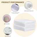 100 Pack 8'' x10'' Cushion Foam Pouches, Moving Supplies for Dishes, Packing Materials for Dishes & Cups, Glass Packing Paper and Plate Protectors for Moving(200x250x0.5MM)