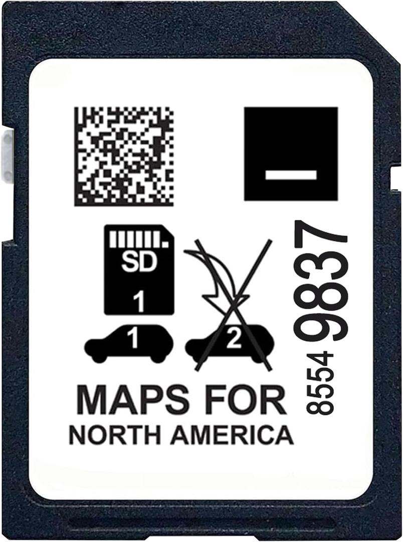 GPS Navigation SD Card - Compatible with Envision & XT6 & Silverado 1500 LTD/2500 HD & Sierra HD ONLY, Requires Factory SD Slot, PN: 85549837for Select 2021-2023 GM Models