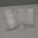 GOXITAX 3 Pack Qtip Organizer Container with Lid, Plastic Bathroom Vanity Storage Canister for Cotton Swabs and Balls, Makeup Sponges, Hair Clips, Clear Counter and Desk Drawer Holder