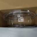 Oizeir Lazy Susan Turntable (2-Pack) - Clear Acrylic, Rotates 360 Degrees, Easily Organize Your Fridge, Cabinet or Counter - Carousel Storage for Food, Spices, Cosmetics