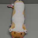 Mewaii Long Cat Plush 5 Sizes, 120% Extra Filling Giant Plushness Kids Body Pillow, Kawaii Cute Brown Cat Stuffed Animals Plushies, Big Long Body Pillow Cat Plush Gift for Girls 20 (19.6in/50cm)