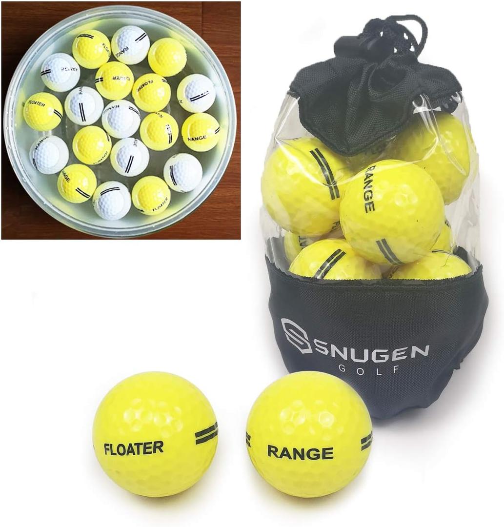 (TM Floater Golf Ball, Practice Floating Ball (12 Pack, Yellow)