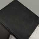 Men's Slim RFID Blocking Front Pocket Wallet | Minimalist Ultra-Thin Genuine Leather Bifold Wallet for Traveler with ID Window & Gift Box | Compact Black Credit Card Holder