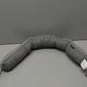 Under Door Draft Stopper,36 inches Triangle Door Draft Blocker with Hanging Loops,Under Door Wind Soundproof Insect Light Blocker, Weather Guard Stripping for Air Seal Insulation (Gray, 36 in)