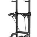 Power Tower Pull Up & Dip Station Multi-Function Home Strength Training Fitness Workout Station Height Adjustable (Original)