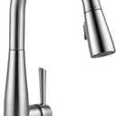 Delta Essa Touchless Kitchen Faucet with Touch Technology, Brushed Nickel Kitchen Sink Faucet with Pull Down Sprayer, Single Hole, Arctic Stainless 9113TL-AR-DST